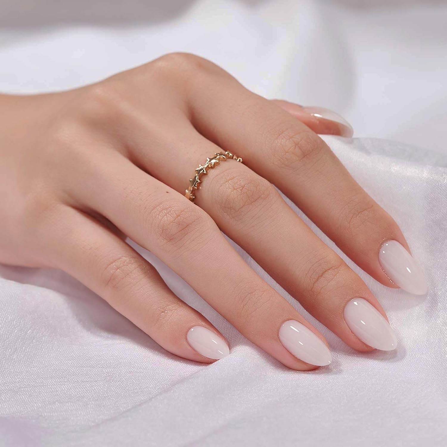 Milky white